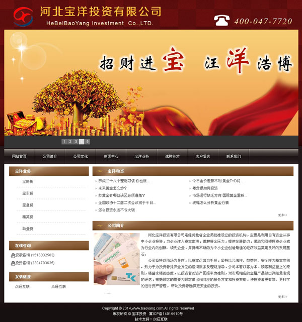 河北寶洋投資有限公司 - 石家莊網(wǎng)站建設(shè)案例 河北網(wǎng)站建設(shè)案例